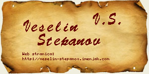 Veselin Stepanov vizit kartica
